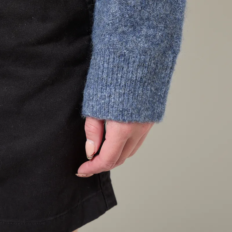 Carhartt WIP Womens Curtis Sweater Tangled Shady Blue-6
