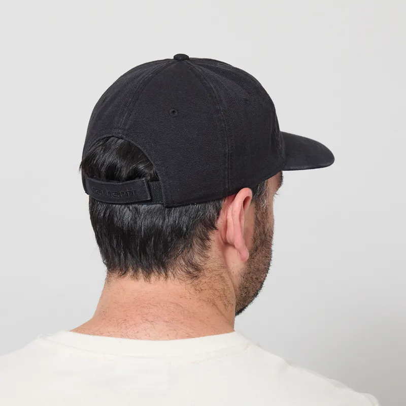 Carhartt WIP Canvas Cap Black Stone Washed-2