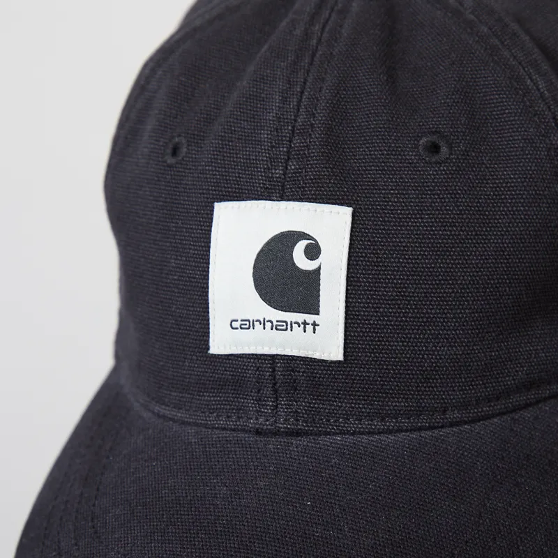 Carhartt WIP Canvas Cap Black Stone Washed-3