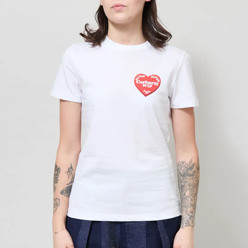 Carhartt WIP Womens Hartt Case T Shirt White-2