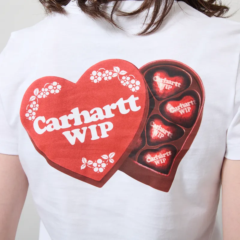 Carhartt WIP Womens Hartt Case T Shirt White-3