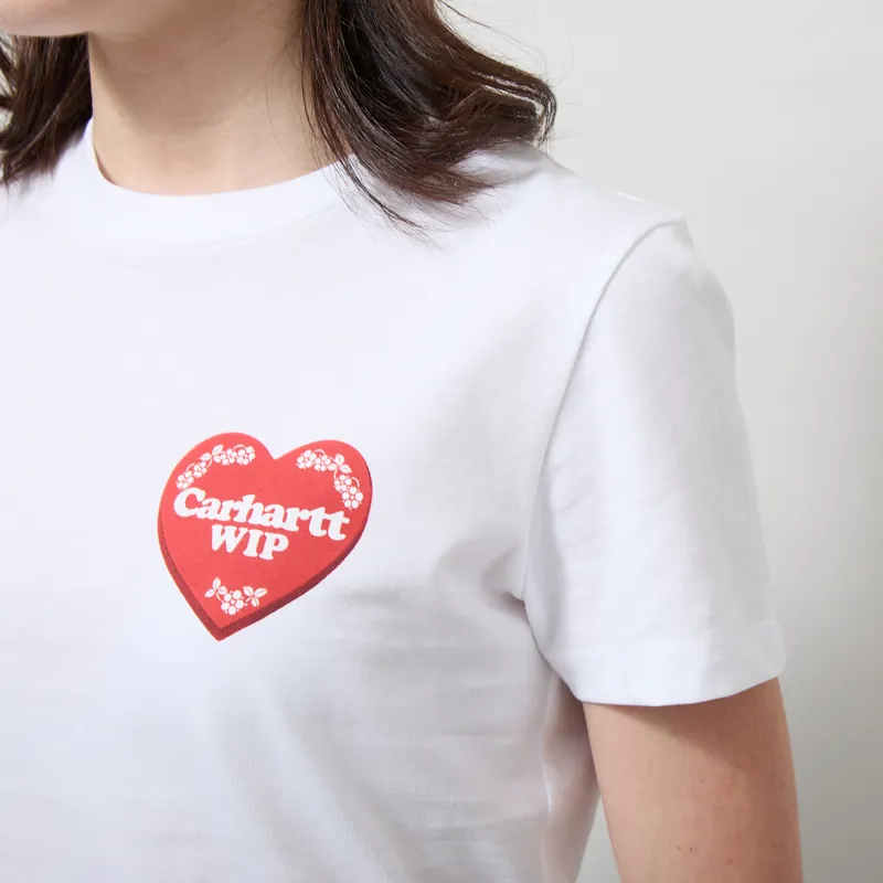 Carhartt WIP Womens Hartt Case T Shirt White-6