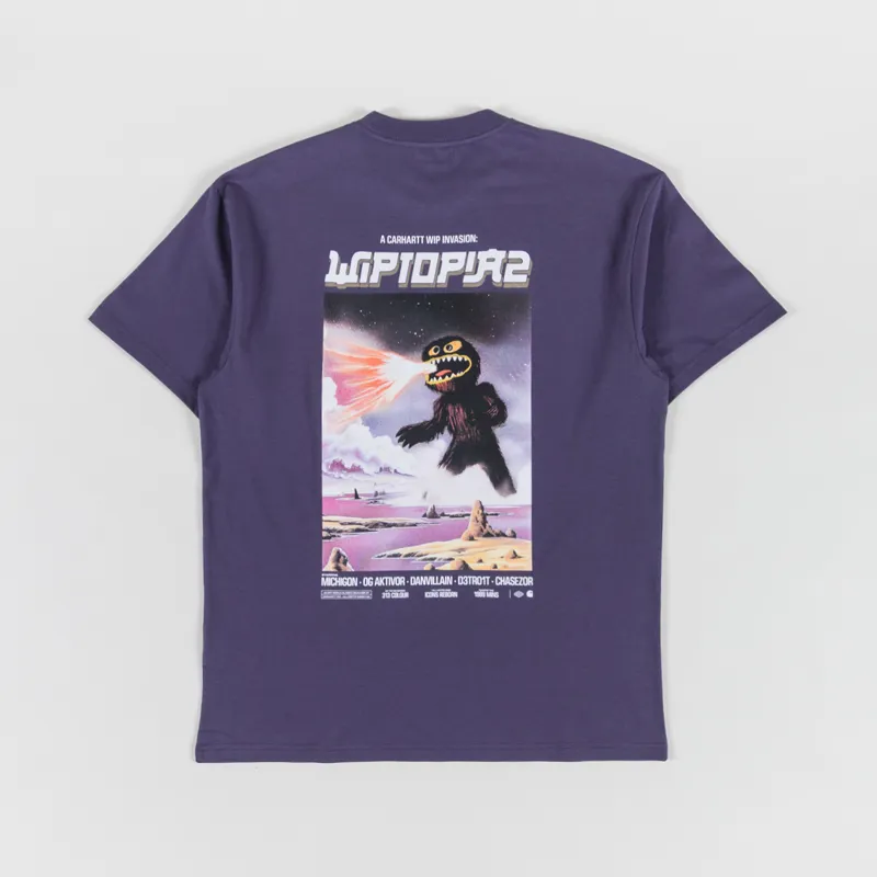 Carhartt WIP Wiptopia II T Shirt Shady Purple