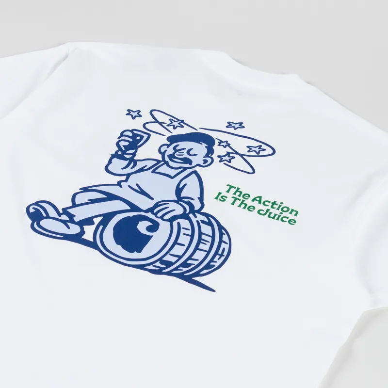 Carhartt WIP Grape Picker T Shirt White-2