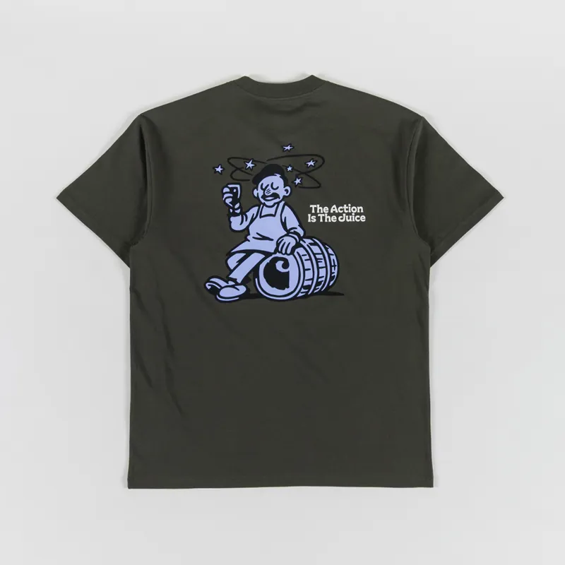 Carhartt WIP Grape Picker T Shirt Cypress
