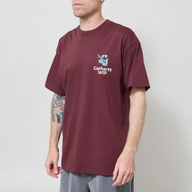 Carhartt WIP Grape Picker T Shirt Amarone-1