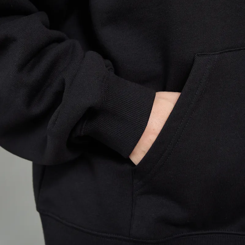 Carhartt WIP Womens Hooded Hartt Case Sweatshirt Black-7