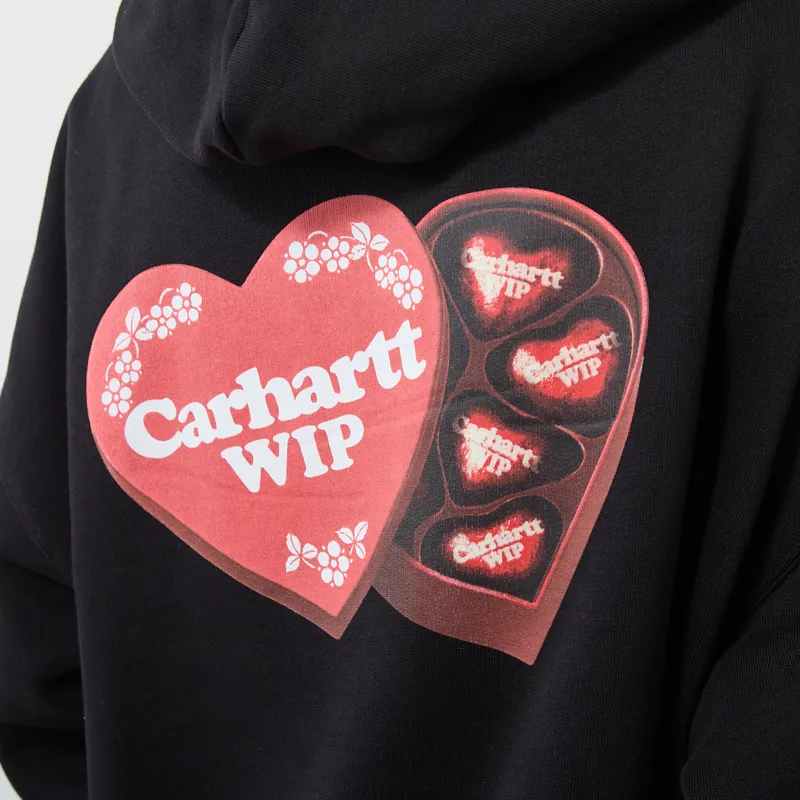 Carhartt WIP Womens Hooded Hartt Case Sweatshirt Black-5