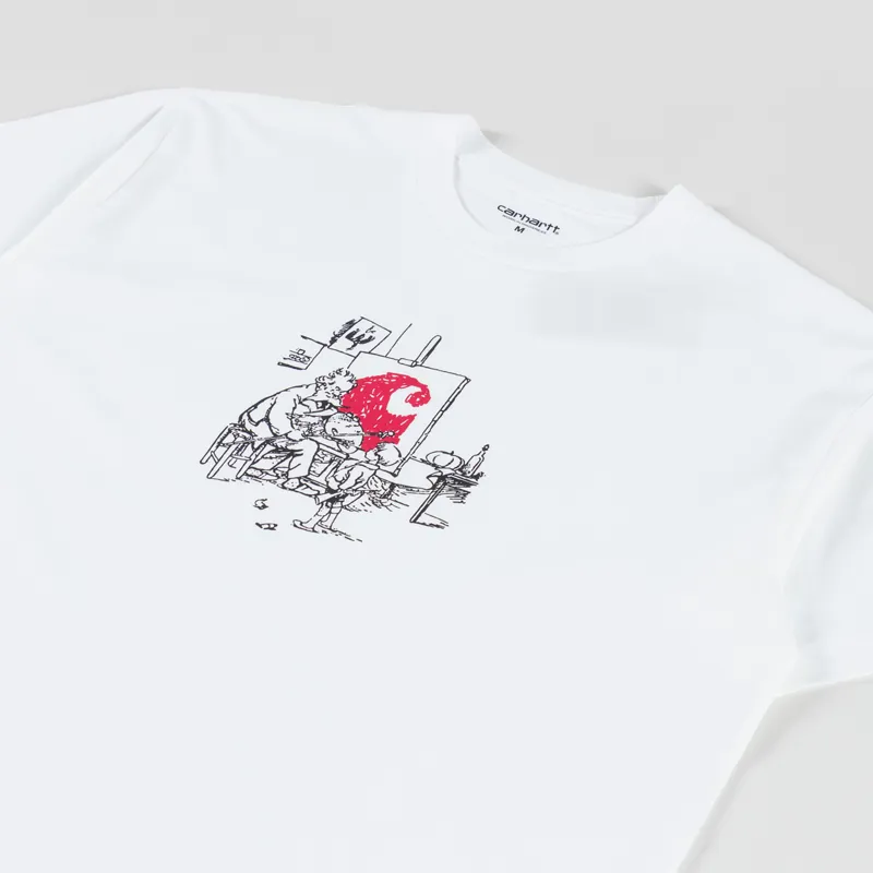 Carhartt WIP Old Painter T Shirt White-1