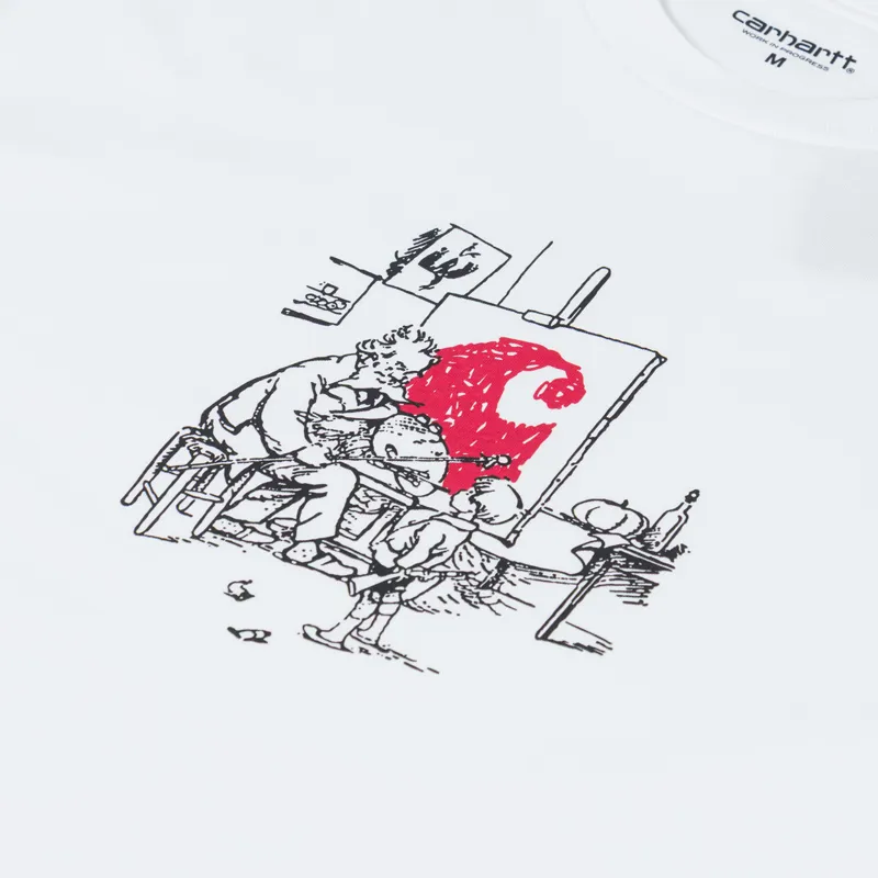 Carhartt WIP Old Painter T Shirt White-2