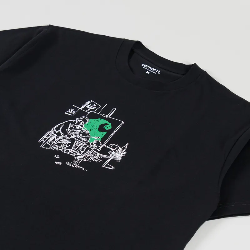 Carhartt WIP Old Painter T Shirt Black-1