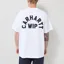 Carhartt WIP Arch Script T Shirt White Dark Navy
