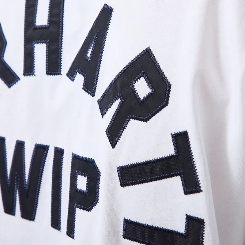 Carhartt WIP Arch Script T Shirt White Dark Navy-4