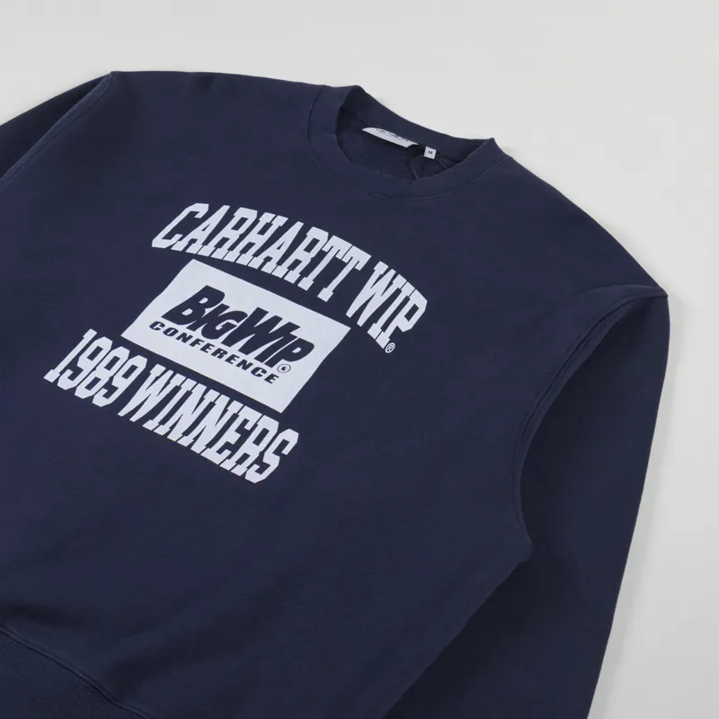 Carhartt WIP 1989 Winners Sweat Dark Navy Heavy Stone Wash-2