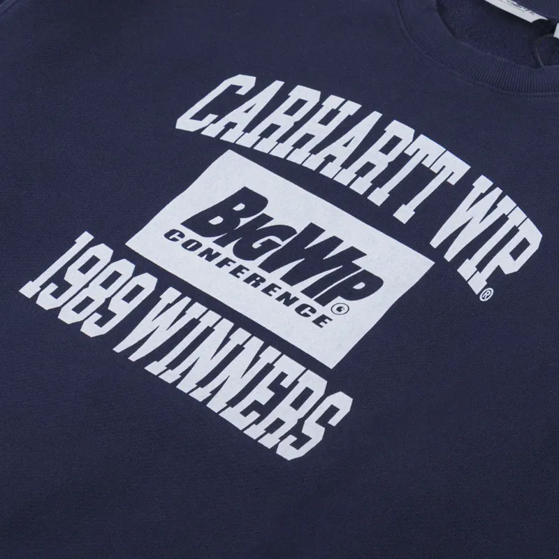 Carhartt WIP 1989 Winners Sweat Dark Navy Heavy Stone Wash-4