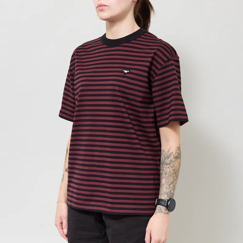 Carhartt WIP Womens Essy T Shirt Stripe Black Amarone-1