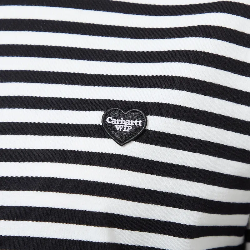Carhartt WIP Womens Essy T Shirt Stripe Black Wax-4