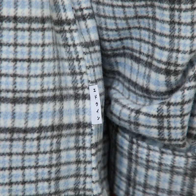 Edwin Julius Shirt Blue Grey-7