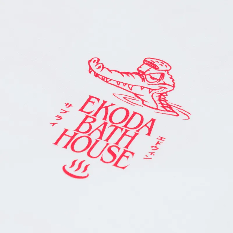 Edwin Ekoda Bath House T Shirt White-5