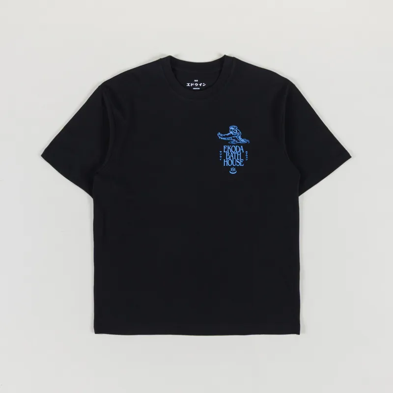 Edwin Ekoda Bath House T Shirt Black-1