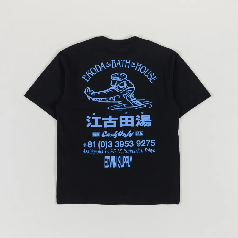 Edwin Ekoda Bath House T Shirt Black