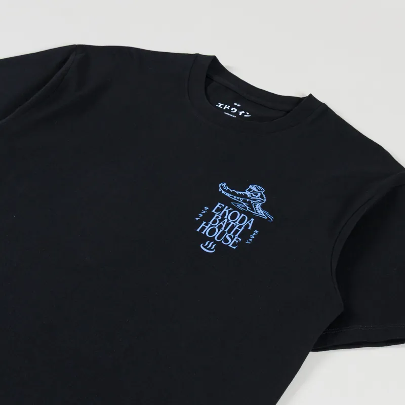 Edwin Ekoda Bath House T Shirt Black-3