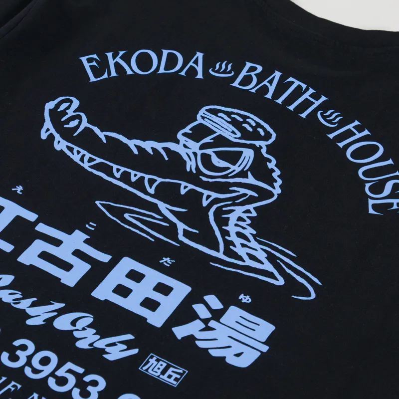 Edwin Ekoda Bath House T Shirt Black-4