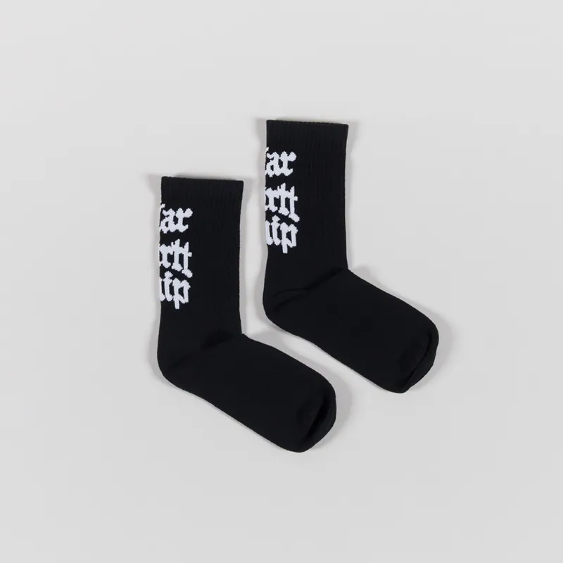 Carhartt WIP Womens Blackletter Socks Black