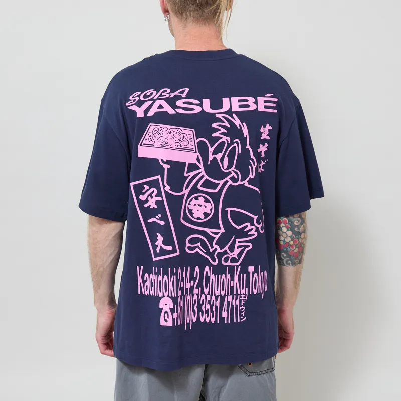 Edwin Soba Yasube T Shirt Maritime Blue