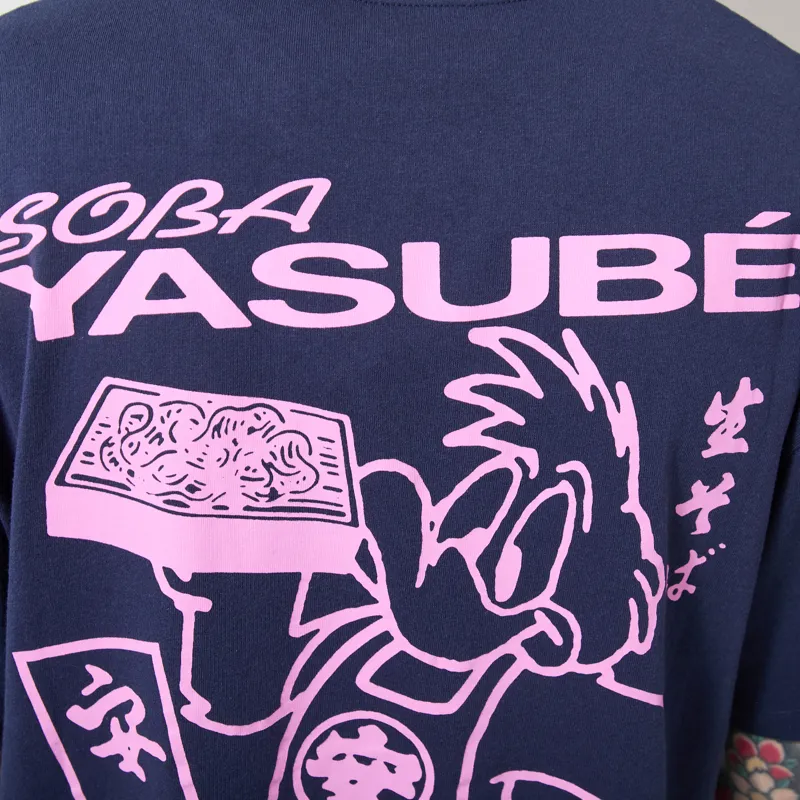Edwin Soba Yasube T Shirt Maritime Blue-4