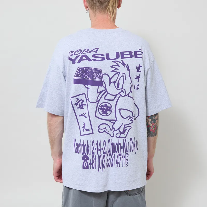 Edwin Soba Yasube T Shirt Grey Marl