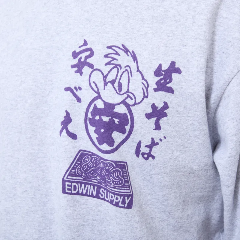 Edwin Soba Yasube T Shirt Grey Marl-4