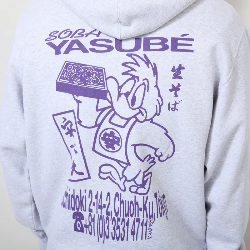 Edwin Soba Yasube Hoodie Grey Marl-5