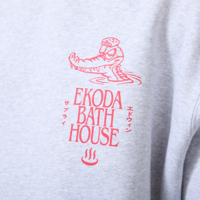 Edwin Ekoda Bath House Sweat Grey Marl-4