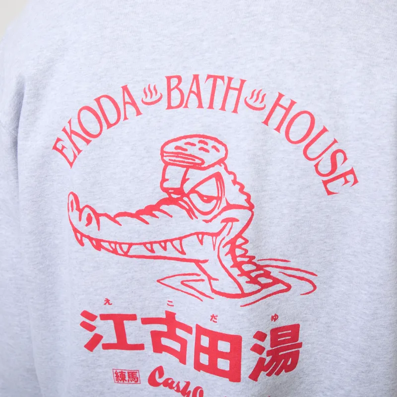 Edwin Ekoda Bath House Sweat Grey Marl-5
