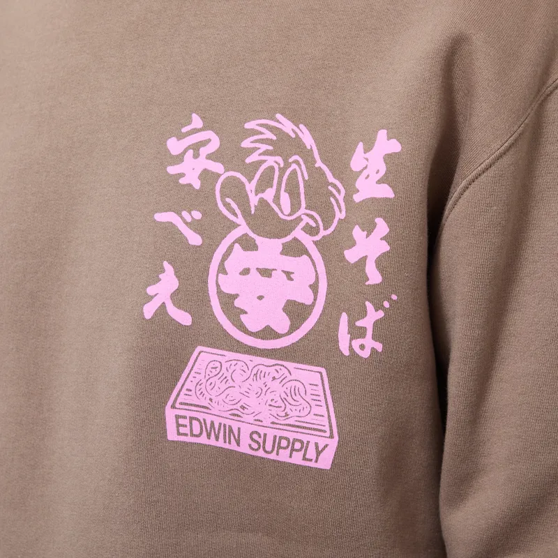 Edwin Soba Yasube Sweat Walnut-4