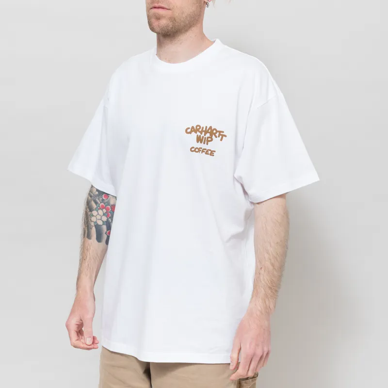 Carhartt WIP Coffee Break T Shirt White-1