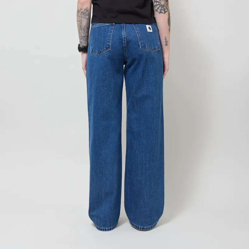 Carhartt WIP Womens Jane Pant Blue Heavy Stone Wash-2