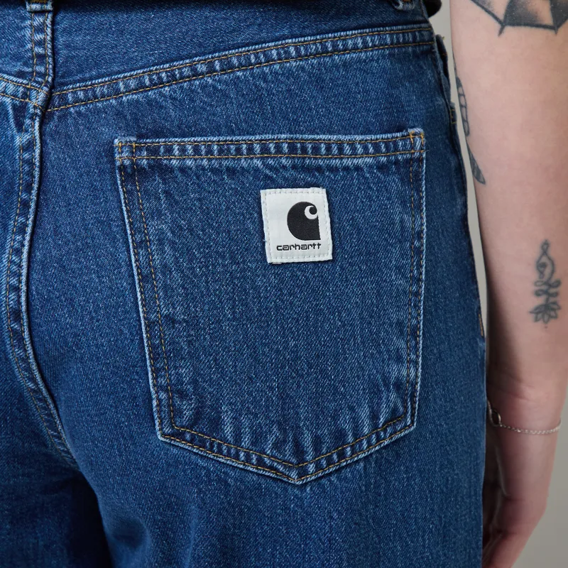 Carhartt WIP Womens Jane Pant Blue Heavy Stone Wash-4