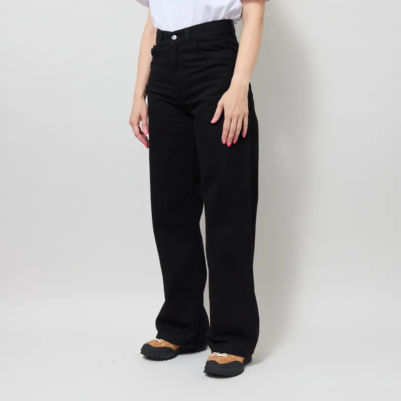 Carhartt WIP Womens Jane Pant Black Rinsed-1