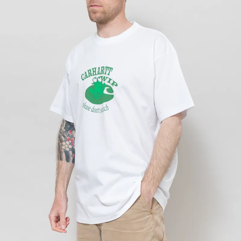 Carhartt WIP Don't Snitch T Shirt White-1