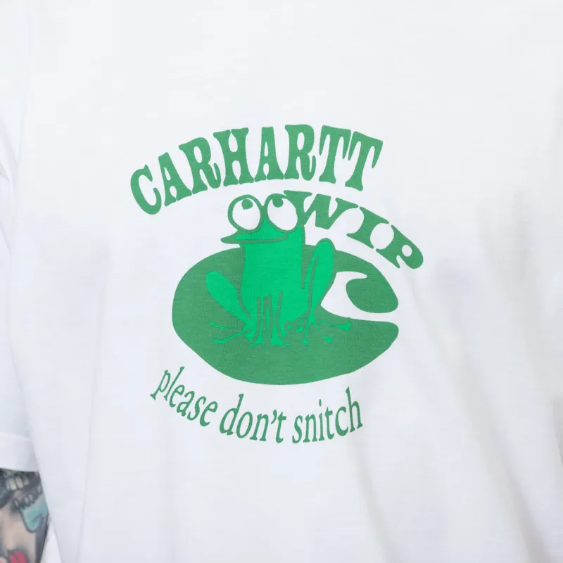 Carhartt WIP Don't Snitch T Shirt White-4