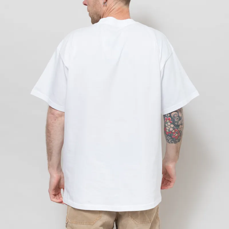 Carhartt WIP Deck Script T Shirt White-2