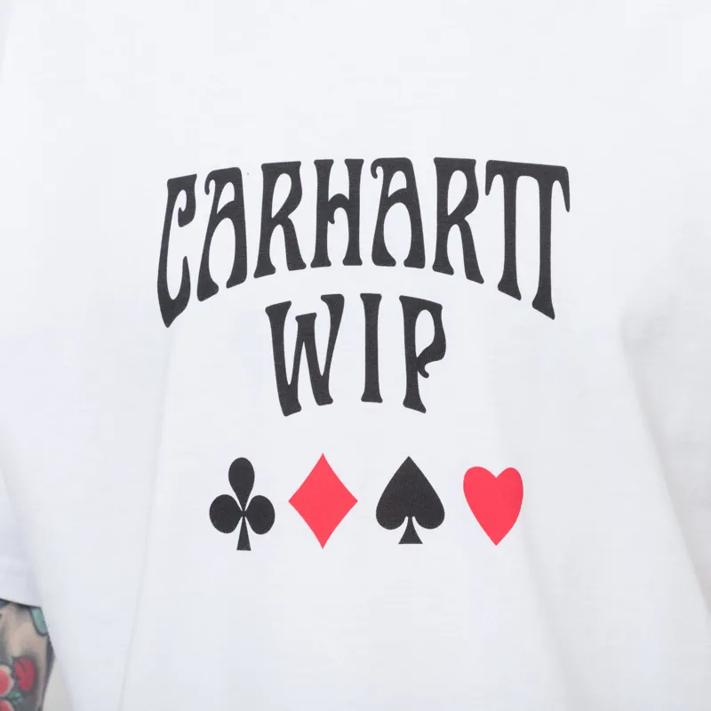 Carhartt WIP Deck Script T Shirt White-4