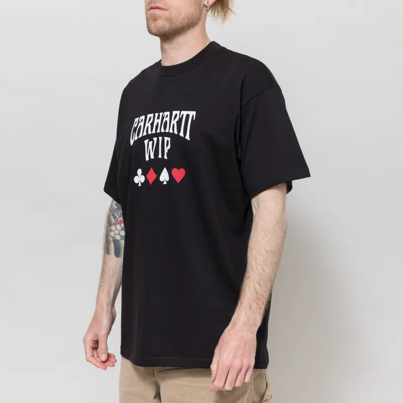 Carhartt WIP Deck Script T Shirt Black-1