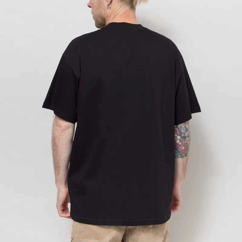 Carhartt WIP Deck Script T Shirt Black-2