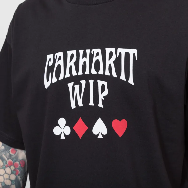 Carhartt WIP Deck Script T Shirt Black-4