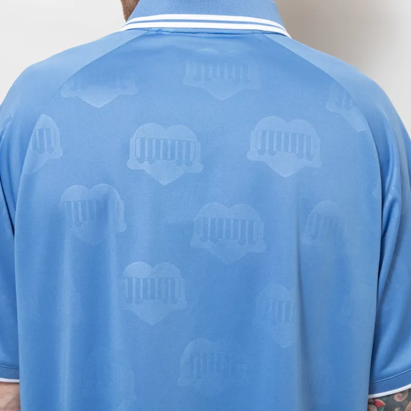 Carhartt WIP Terrace Football Shirt Heart Train Jacquard Curacao-4