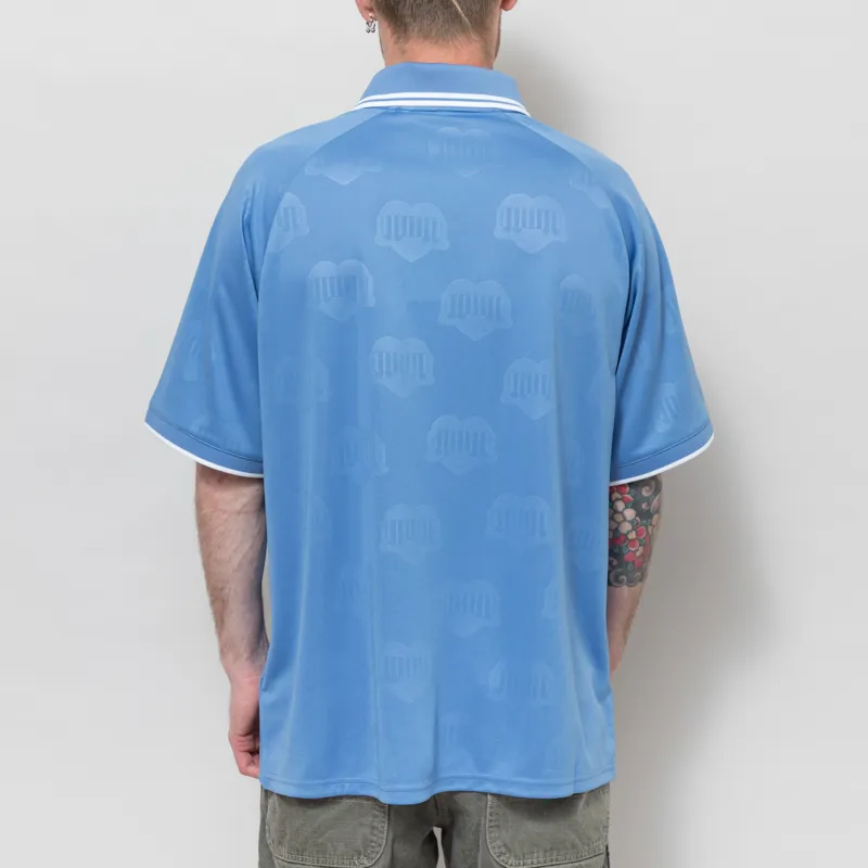 Carhartt WIP Terrace Football Shirt Heart Train Jacquard Curacao-2