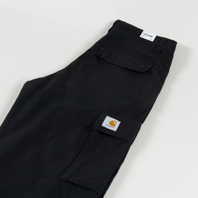 Carhartt WIP Kade Cargo Pant Black Garment Dyed-5